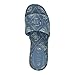 Guess Women's BINTAI Sandal, Medium Blue Denim Logo 420, 6
