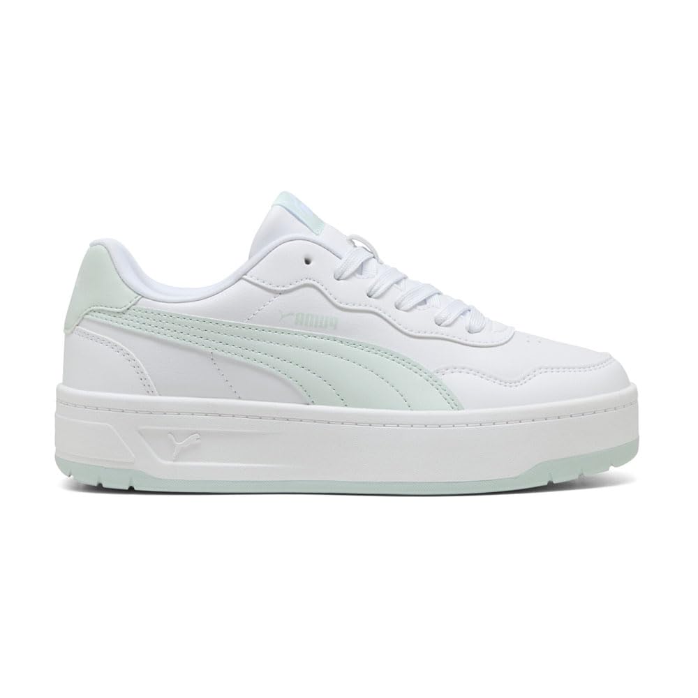 PUMA Womens Court Lally Skye Lace Up Sneakers Shoes Casual - White - Size 8.5 M