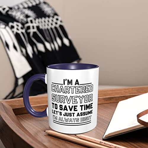 Taza de café con texto "I'm a Chartered Surveyor to Save Time" con texto "I'm A Chartered Surveyor to Save Time" - Taza de café con texto "I'm A Chartered Surveyor to Save Time" - Imagen 8