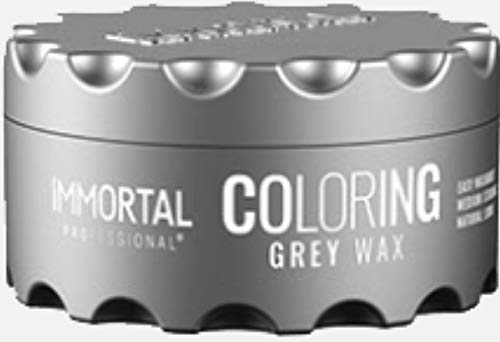 Immortal NYC 'Grey' - Hair Wax For Men - Silver Coloring Wax For Hair - Hair Wax - Mens Hair Wax - Hair Paste For Men - Mens Hair Paste - Men Hair Wax - Styling Wax Hair - Hair Product Men- 3.4Oz