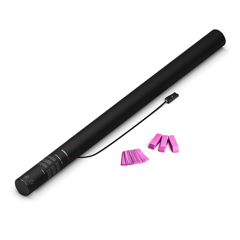 Konfetti-Kanone, elektrisch, silberfarben, 80 cm, Premiumqualität: 20 Kanonen