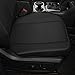 GIANT PANDA Front Car Seat Cover for Jeep, Leather Bucket Seat Covers Custom Fit Jeep Grand Cherokee Wrangler Compass Gladiator Wagoneer Renegade Liberty Patriot (Black)