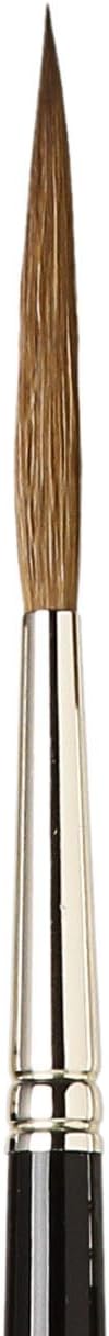 da Vinci Oil & Acrylic Series 1203 Maestro Rigger Brush, XL-Length Sharp Needle-Point Kolinsky Red Sable with Black Polished Handle, Size 12