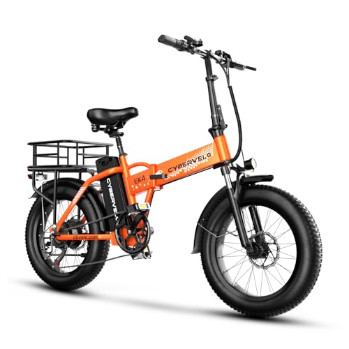 Image of 1000W Folding Electric Bike, 48V 20.8AH Large Removable Battery E-Bike, 30+MPH, 80 Miles Max Range, 20 inch Fat Tire Electric Bike for Adults, Adult Electric Bicycles for Commute