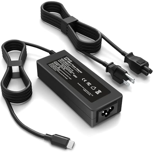 CTWJO Laptop Charger, 45W USB C Widely Small Adapter Replacement for HP Acer Dell Asus Power Supply with Cord