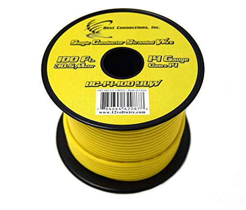 Audiopipe Trailer Light Cable Wiring for Harness 100ft spools 14 Gauge 7 Wire 7 Colors