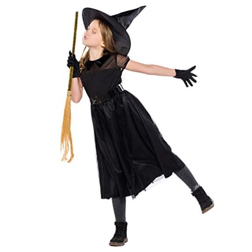 Holibanna Barn häxa kostym halloween fest utklädnad tillbehör