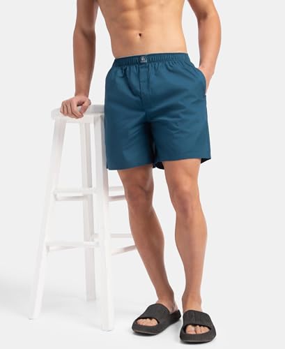 Image of Jockey MC10 Men Super Combed Mercerized Cotton Woven Fabric Boxer Shorts