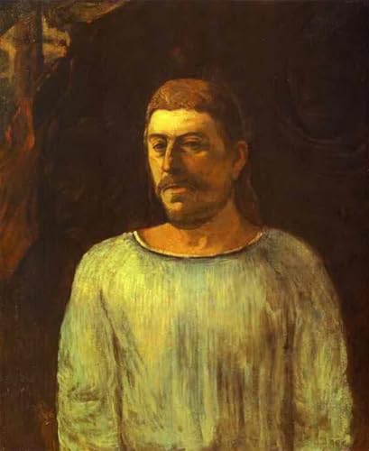 Tableau autoportrait Paul Gauguin peint à la main œuvre d'art sur toile