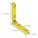Alamic Mini Hinge for Wood Box Jewelry Box - 90 Degree Golden Hinge with Screws - 12 Pack