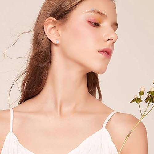 Christmas Tree Earrings for Women 925 sterling silver Christmas Tree Earrings with Opal Xmas Dress Up Jewelry Earrings for Women Xmas Gifts4