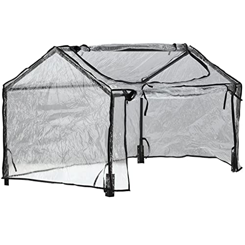 Frühbeet Doppel-Gewächshaus aus Aluminium, 100x120x40cm, arretierbares Dach, witterungsbeständig 3 Frühbeet Doppel-Gewächshaus aus Aluminium, 100x120x40cm, arretierbares Dach, witterungsbeständig – Bild 3