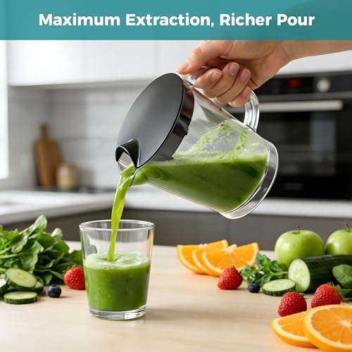 Image of OLIXIS Centrifugal Juicer Machines, 500W Juice Extractor with 2 inch Feed Chute and Pallet for Vegetable and Fruit, Electric Juicer with 3 Speed Quick Juicing, Easy to Clean, BPA-Free, Silver