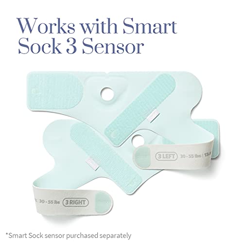 Owlet Pacote de meias de tecido estendido para monitor de bebê Smart Sock 3, estende a usabilidade d