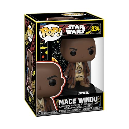 Funko Pop! Star Wars: Mace Windu - (Retro) - Collectable Vinyl Figure - Gift Idea - Official Merchandise - Toys for Kids & Adults - Movies Fans - Mode