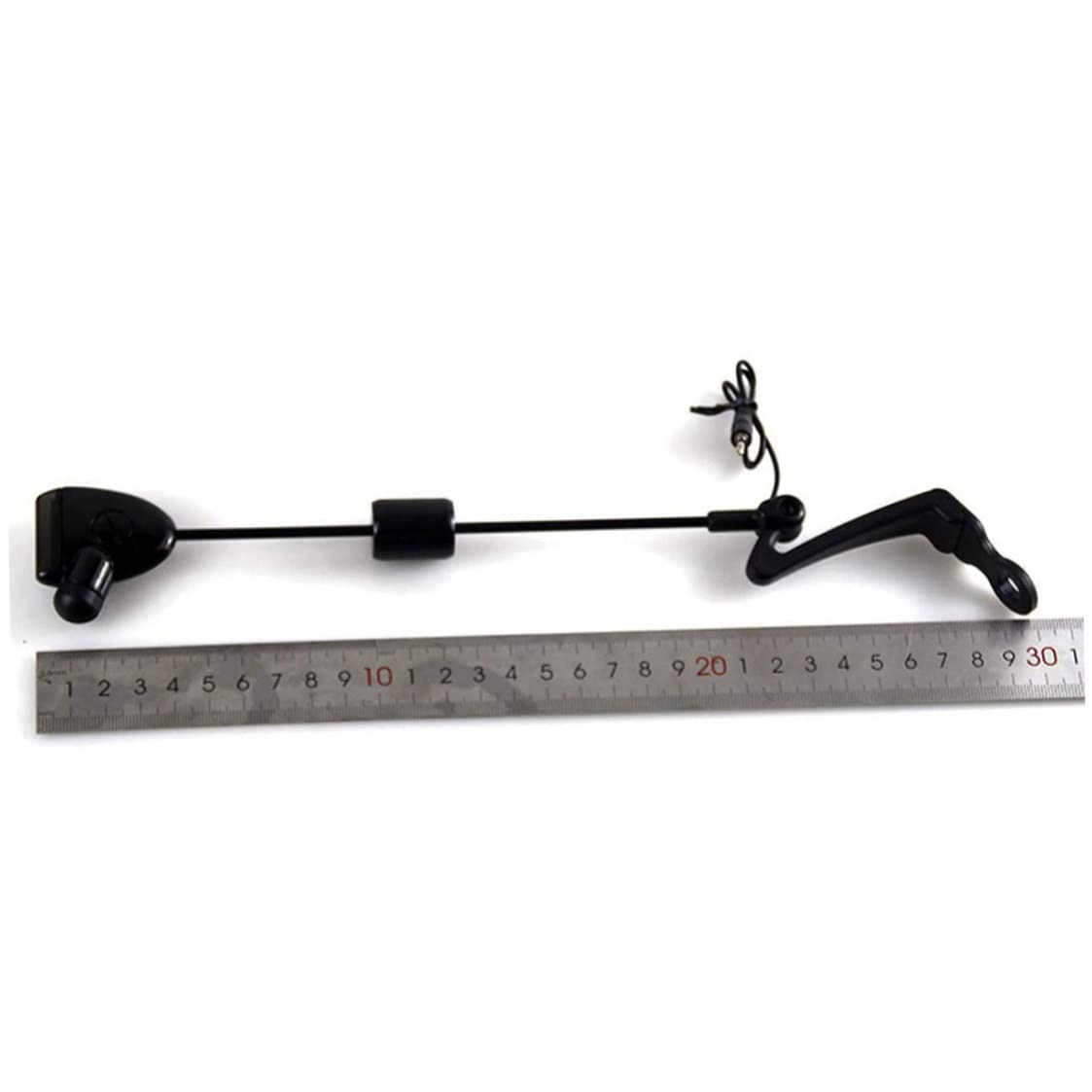 NIDONE Alarma de mordedura indicadora iluminada de Pesca, Alarma de Pesca LED Indicador Iluminado Herramientas de Pesca de Carpas Accesorio en Estuche con Cremallera Negro 4pcs