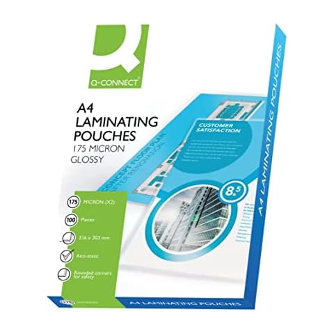 Q-Connect Heavy Duty A4 Laminating Pouches Cover