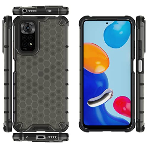 Image of Glasgow Back Case Cover Designed for Mi Redmi Note 11 / 11s - Black