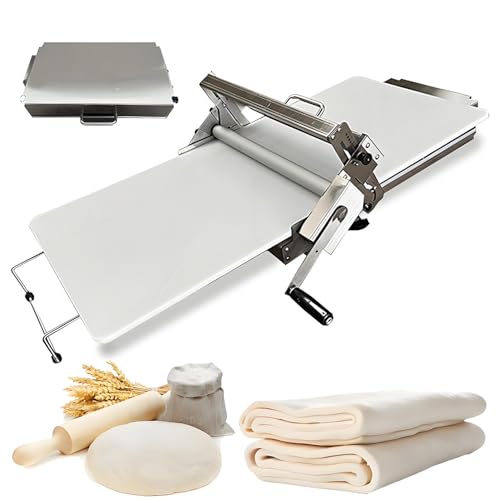 Sfogliatrice manuale per pasta, in acciaio inox, per pizza, cornetti, pasticceria pieghevole e rotolamento