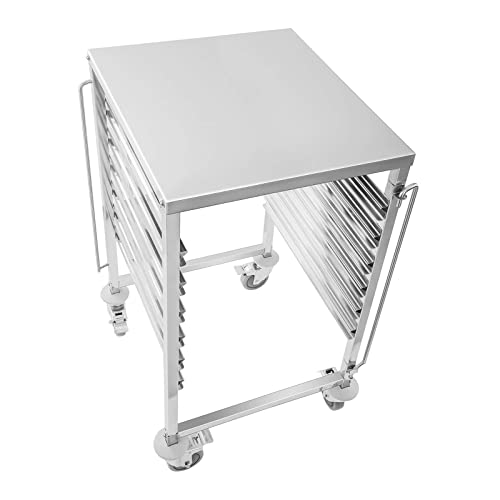 Royal Catering RCTW 6 GN 2/1 Regaalwagen 6 GN Container Plekken Tabletwagen Maten GN 1/2 Rubberen Wielen Serveerwagen… - Afbeelding 4