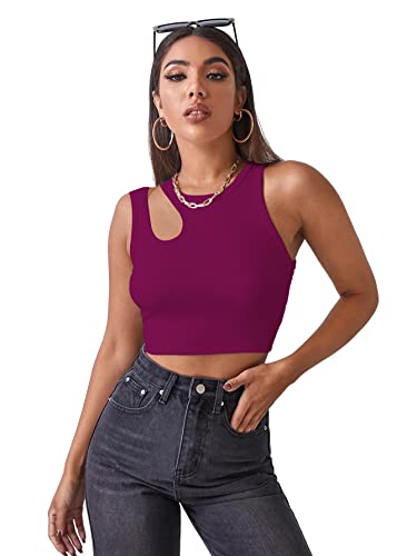 Image of Shasmi Women's Striped Slim Fit Crop, Ribbed, Stylish Tank Top, Soft and Comfy Fabric has Some Stretch