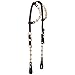 Royal King Raw/Ferr Silver DblEar Headstall Black