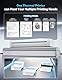 Thermodrucker A4 - Mobiler Drucker Tragbarer Drucker mit Bluetooth, 304DPI Portable Printer Kompatibel mit Windows/macOS/iOS/Android, Mobiler Drucker A4 für Unterwegs für Büro, Schule, Hause, Reisen