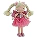 Sweety Toys 11773 Stoffpuppe Fee Plüschtier Prinzessin 30 cm pink