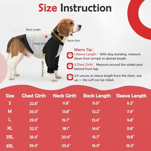 Image of SlowTon Dog Recovery Suit, Dog Leg Sleeve to Stop Licking, Elbow Protector