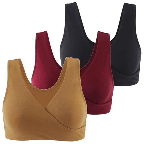Women's Cotton Wireless Sleep Bra for Nursing and Maternity3