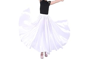 Full Flowy Dance Skirt for Girls: Fluttering Fabric for Agile Moves