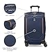 Travelpro Crew Classic Lightweight Softside Expandable Carry on Luggage, 8 Wheel Spinner Suitcase, Men and Women, Carry On 21-Inch, Patriot Blue