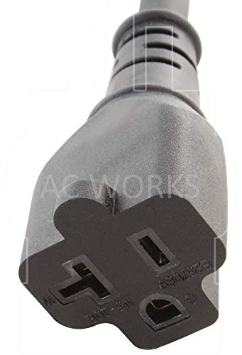 Ac Works 15 To 20Amp 125Volt T-Blade Adapter (2Pk-Flexible) #TOP3