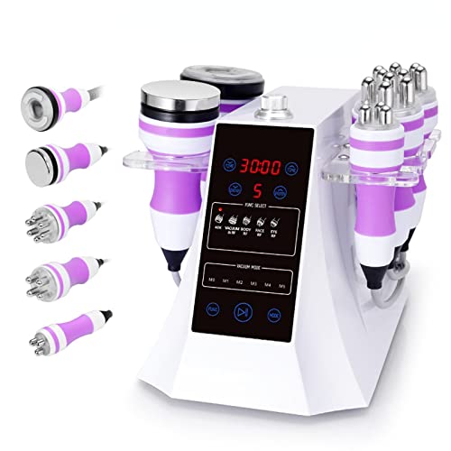 Dispositivo de Adelgazamiento Máquina de cavitación 5 en 1 Radiofrecuencia Lifting Facial Vacío RF Máquina de Adelgazamiento Masajeador para Rostro y Cuerpo