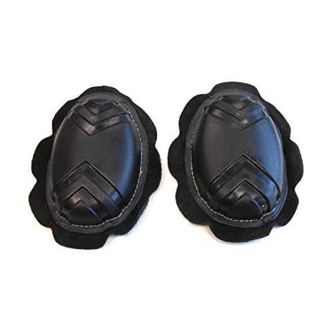 Quality Motorcycle Motorbike Knee Slider. Pair. Black Cover