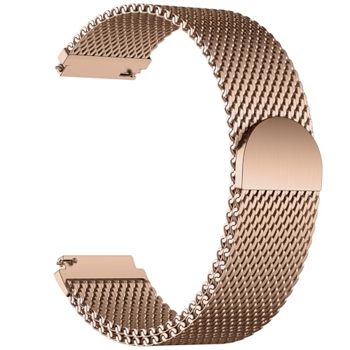 GEAK 20mm 22mm 18mm ���^���E�H�b�`�o���h Garmin Vivoactive 5/6/3/4 Venu 3S 2S/Venu 3 2 Forerunner 165/55/245/265�ɑΉ� ���C�X�e�����X�X�`�[�����b�V���X�g���b�v S