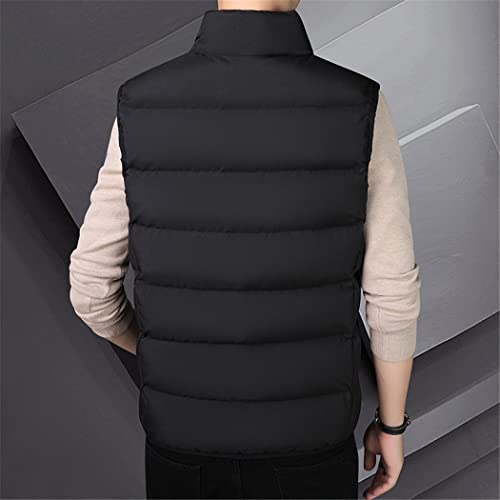 Chaleco de algodón invierno para hombre abrigo versión coreana gris M 3