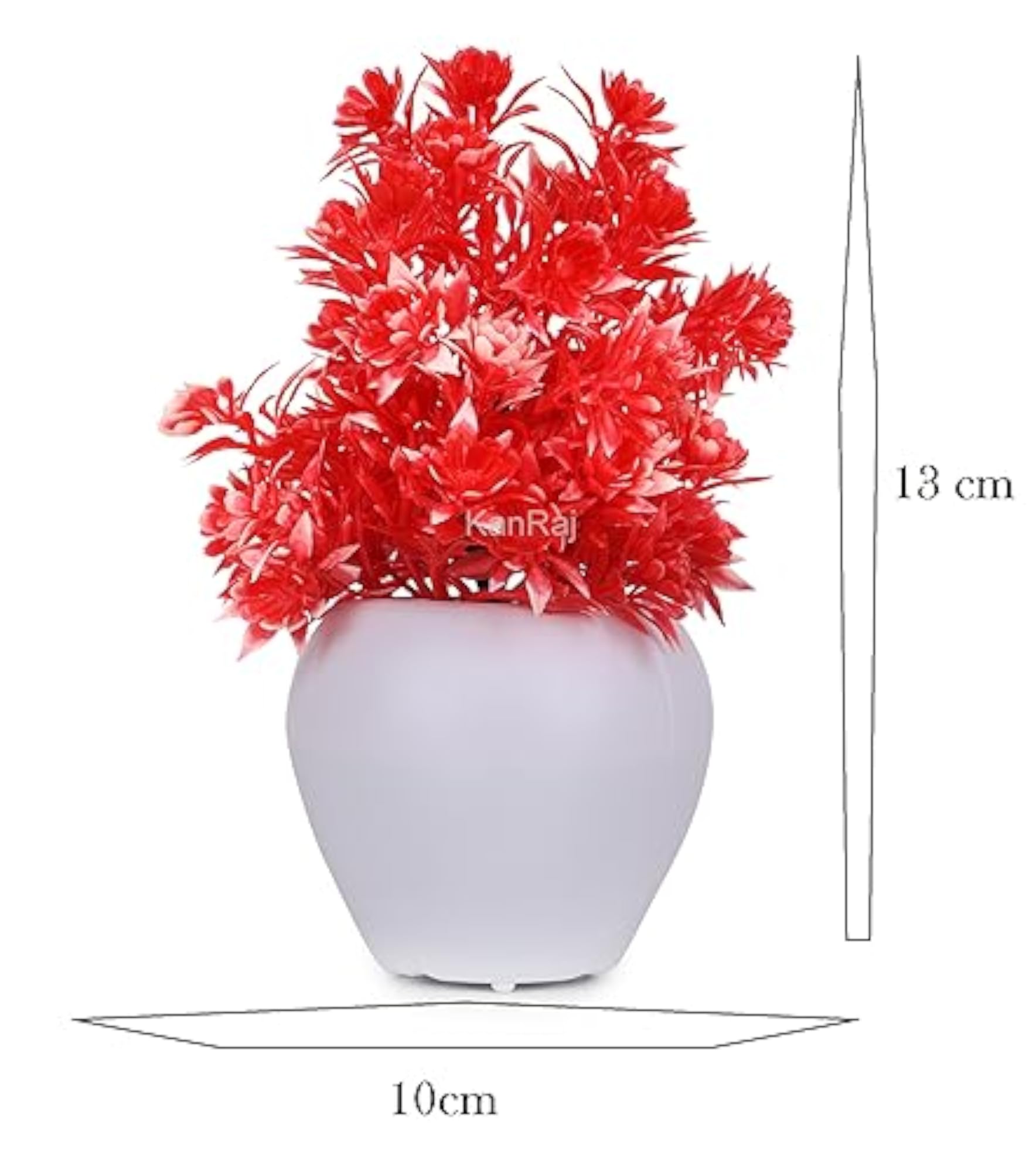 Plastic Bonsai Wild Artificial Plant With Pot