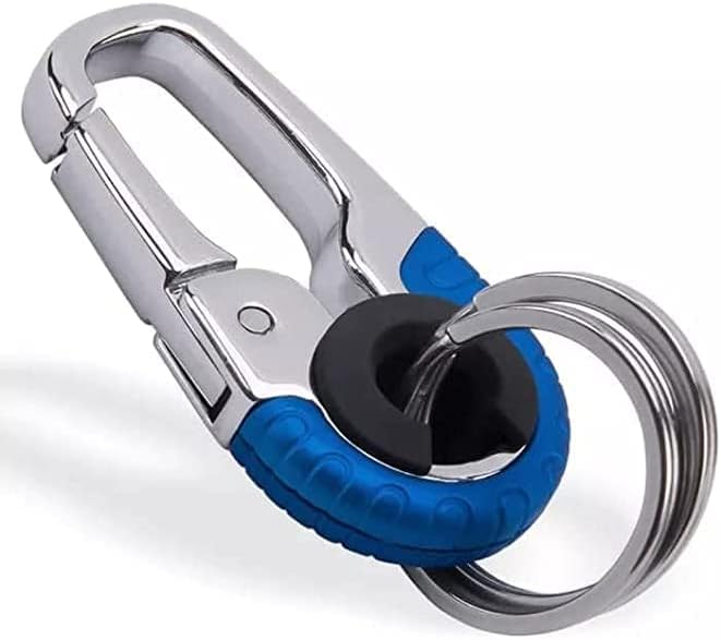 Unisex Car Bike House Keychain Keyring (Blue)
