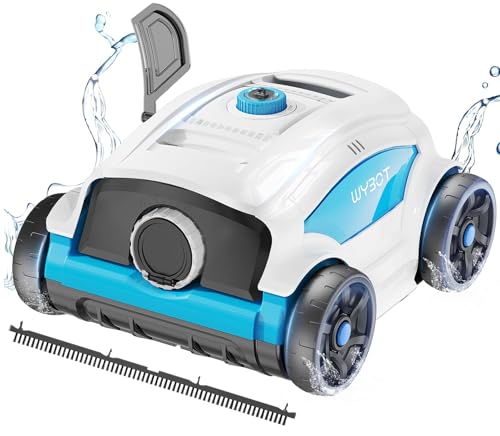 WYBOT Robot Piscina para 130 Minutos de Uso, Limpiafondos Piscina Fuerte Succión, Doble Motor,...