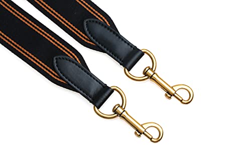 Image of jiesinlov Bag Strap Replacement Crossbody Strap for TOTE Handbags Adjustable (BLACK&COFFEE)
