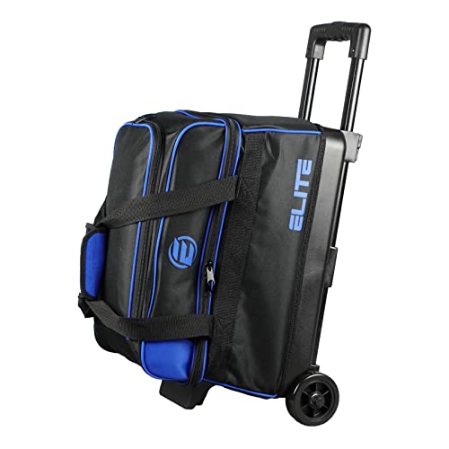 ELITE Basic Bowling Bag Double (2) Ball Roller with Rolling Wheels (Royal)