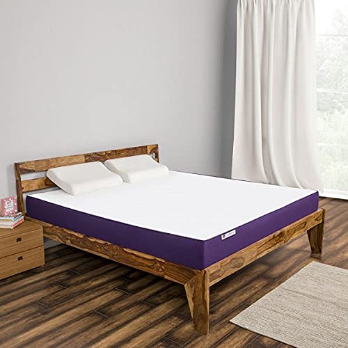 Sleep Ninja Orthopedic Memory Foam Mattess| Medium Firm Feel for Balanced Comfort/Back Support | 6 inch Queen Size Bed with Free Pillows (78 × 60 × 6 Inches)