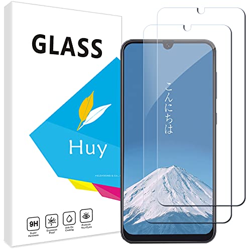 Huy Galaxy A30 用のガラスフイルム CV43 用の フイルム【2枚セッ】 日本旭硝子製 galaxy a30 用の 強化ガラス 液晶 保護フィルム 貼り付け簡単 硬度9H 防指紋 透過率98.5%