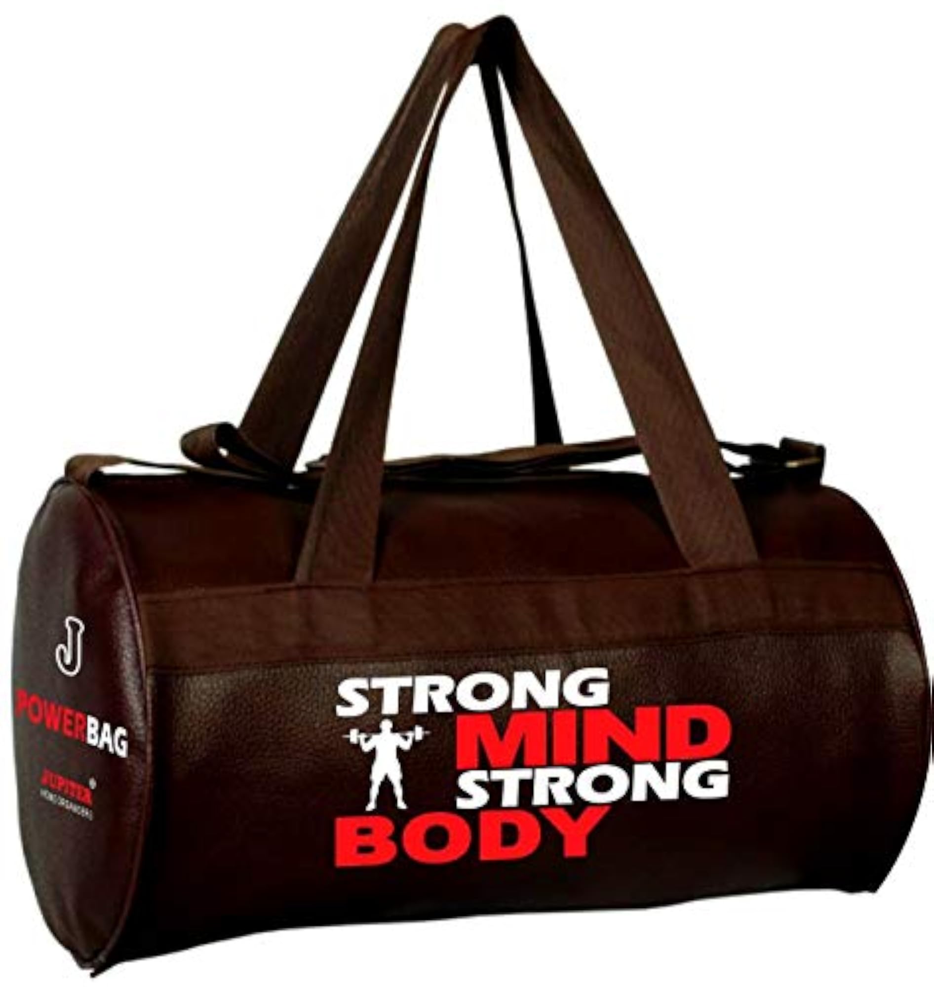 Leatherette Dark Brown Gym Bag