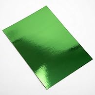 A4 Green Mirror Card Pack of 10 sheets Made from strong, sturdy 250 GSM base card material Highly reflective, smooth metallic finish Perfect for adding a mirrored finish to arts and crafts projects, card making, scrapbooking and much more