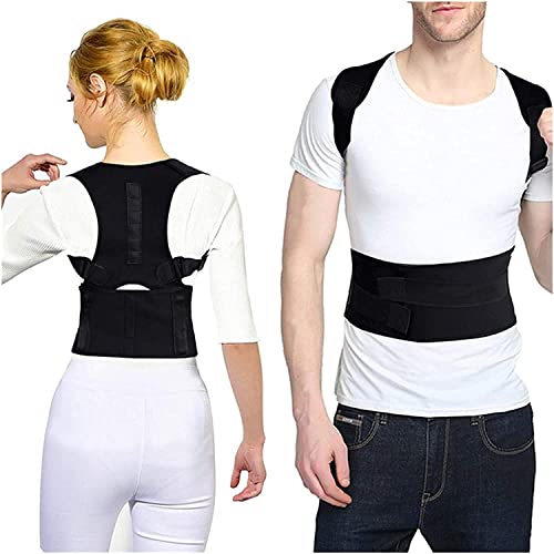 Correcteur de posture thérapie magnétique dos ajusté beige taille M - 2