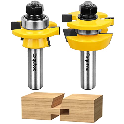 Exqutoo Bevel Shaker Rail and Stile Router Bits