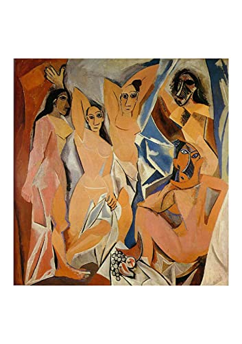 Affiche encadrée Les Demoiselles d'Avignon Pablo Picasso format extra large Spiffing Prints