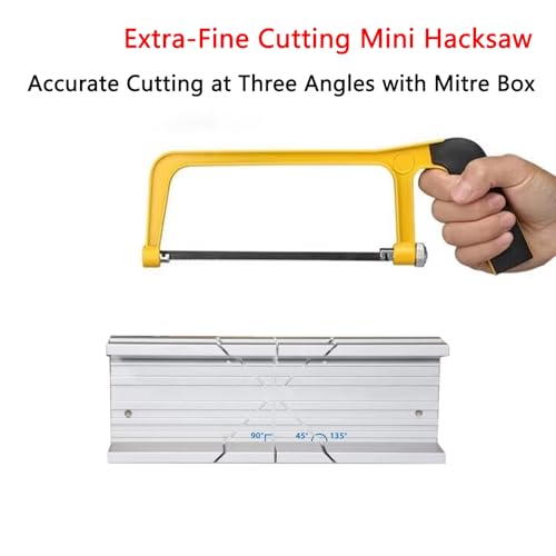 Mini Metal Miter Box and Saw Set